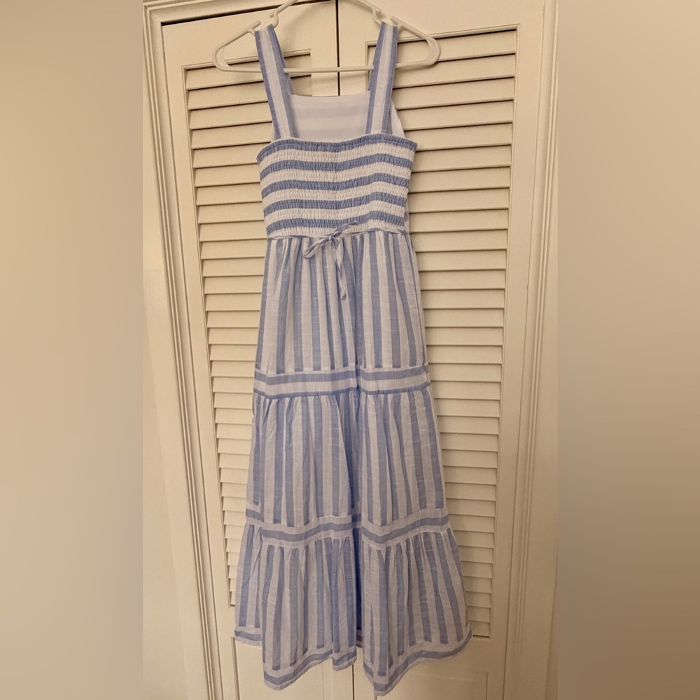 Speechless Blue and White Striped Casual Dress